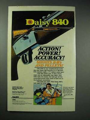 1979 Daisy 840 Airgun Ad Action Power Accuracy $16.99