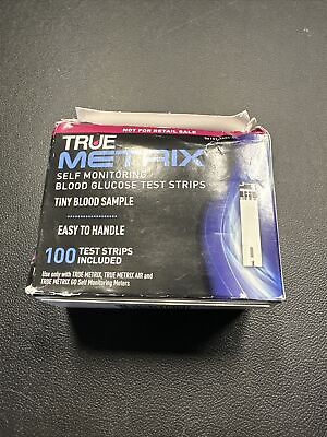 #ad True Metrix Blood Glucose Test Strips NFRS 100ct 100 Test Strips New $24.00