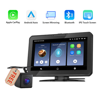#ad Eonon P3 Wireless CarPlay Android Auto 7quot; Portable Car Stereo Radio Head Unit BT $100.53