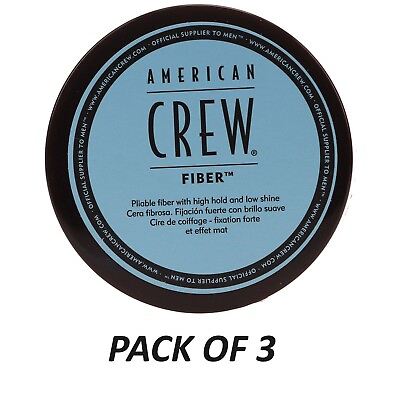 #ad American Crew FIBER 3 oz. PACK OF 3 $34.62