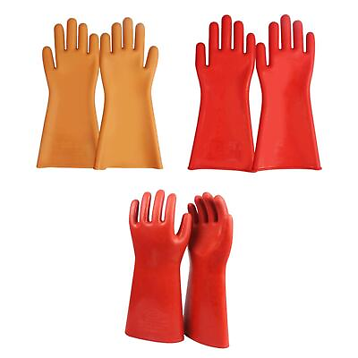 #ad Insulation Gloves Rubber Electric Protection Work Glove for Man Woman Indoor $21.95