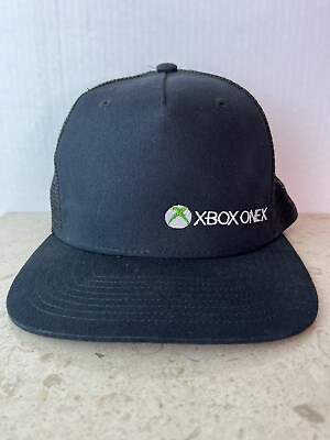 #ad XBOX ONEX Hat Black Adjustable Snapback Brim Cap $15.00