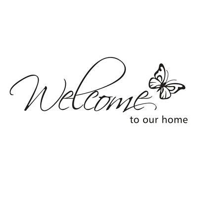 #ad Pattern Welcome to Our Home Quotes Removable Wall Sticker Decals Art Murals for $7.65