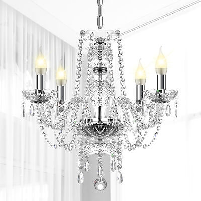 #ad Modern Classic Crystal Chandelier Ceiling Pendant Lamp Lighting Fixture E12 $53.66