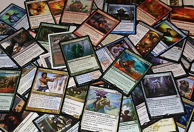#ad lots of 10 misc common uncommon chance of rare mtg cards no duplicates $1.99