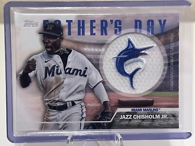 #ad 2023 Topps Father#x27;s Day Commemorative Team Patches #FDJC Jazz Chisholm Jr. $10.00
