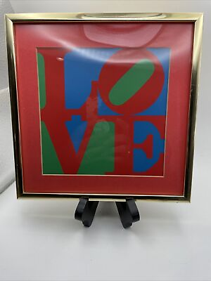 #ad Vintage Robert Indiana Love Lithograph by Turner Nicely Framed $180.00