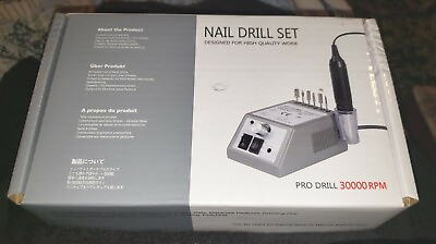 #ad Nail Drill Set Pro Drill 30000 RPM Portable Pink Drill only $36.99