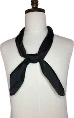#ad US Navy Issue USN Enlisted Uniform Black Neckerchief Scarf $17.99