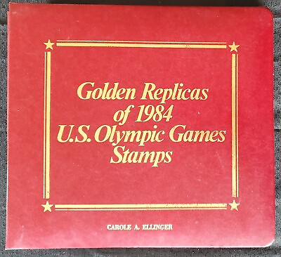 #ad 1984 Los Angeles Olympics 22kt Gold USA PCS 16 First Day Covers $37.00