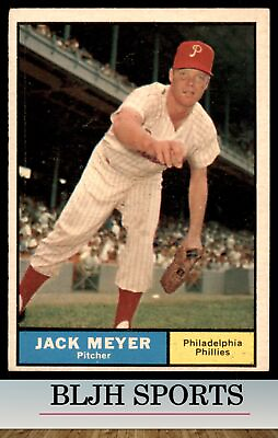 #ad 1961 Topps #111 Jack Meyer Philadelphia Phillies see pics $2.25