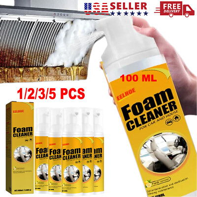 #ad Multi functional Foam Cleaner Cleaning Spray Powerful Stain Removal Kit 100ML US $29.95