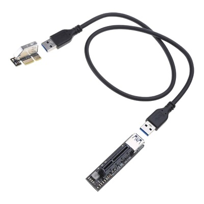 #ad #ad PCI E Riser 1X to 4X Extensor PCI E USB3.0 Riser Adapter Card for $11.55