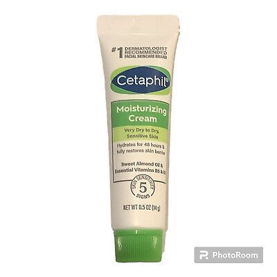 #ad Cetaphil Moisturizing Cream Very Dry to Sensitive Skin SAMPLE SIZE .5oz 14g New $6.49