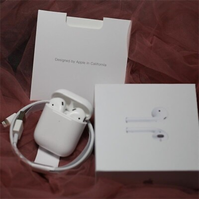 #ad Apple AirPods 2nd Generation With Earphone Earbuds amp; Wireless Charging Box US $30.58