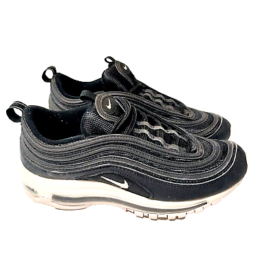 #ad Nike Air Max 97 Black Gray Shoes Sneaker GS Size 7Y $22.71