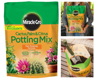 #ad Succulents Cactus Palm Citrus Potting Soil Mix 1 Bag 8 Dry Qt. Fast Draining $8.80