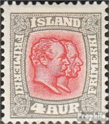 #ad Iceland 50 with hinge 1907 Christian IX. and Frederik VIII. $1.66