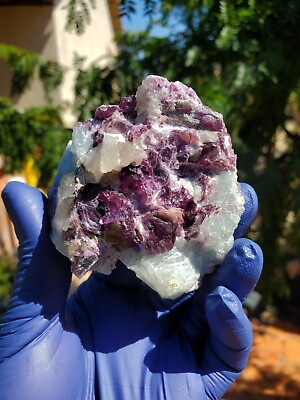 #ad 206G Natural purple lepidolite Crystal Specimen mineral A326 Mozambique $68.00