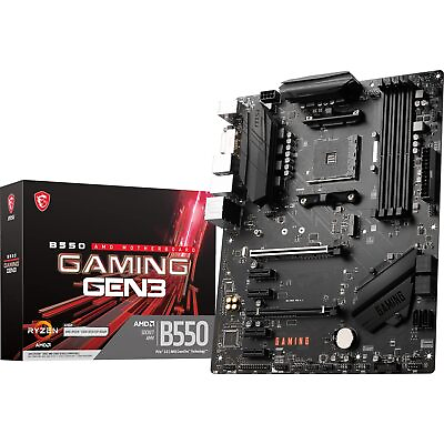 #ad MSI B550 Gaming GEN3 Gaming Motherboard AMD AM4 DDR4 PCIe 3.0 SATA 6Gb s $152.09