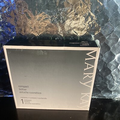 #ad MARY KAY MAGNETIC BLACK COMPACT UNFILLED MEDIUM NIB COSMETIC MAKEUP CUSTOMIZE $2.52