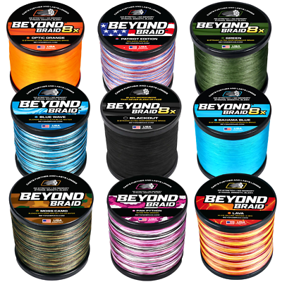 #ad Beyond Braid Braided Fishing Line Abrasion Resistant No Stretch Strong $22.95