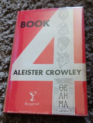 #ad Book 4 Aleister Crowley Hardcover 1972 Rare Occult Magick $150.00