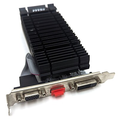 #ad MSI NVIDIA GeForce GT 730 2GB DDR3 VGA DVI HDMI PCIe Video Card N730K 2GD3H LP $33.24