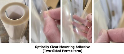 #ad 1.0mil Optically Clear Double Sided Cold Mount Laminate Self Adhesive Perm Perm $247.00