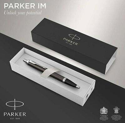 #ad Parker IM Ballpoint Pen Dark Espresso Chrome Trim $19.99
