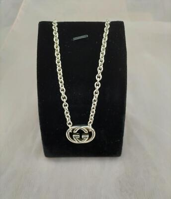 #ad Gucci 40Cm Silver Necklace $251.80