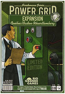 #ad Rio Grande Games Power Grid: Quebec Baden Wuerttemberg Expansion $24.35