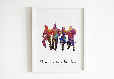 #ad Wizard Of Oz There#x27;s No Place Like Home Poster Print Watercolor Art Artwall Home $29.99