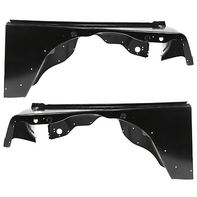 #ad Front Fender Set For 1997 2006 Jeep Wrangler Primed with Molding Holes $255.19