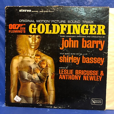 #ad GOLDFINGER SOUNDTRACK JAMES BOND 007 RECORD ALBUM LP SHIRLEY BASSEY $3.59
