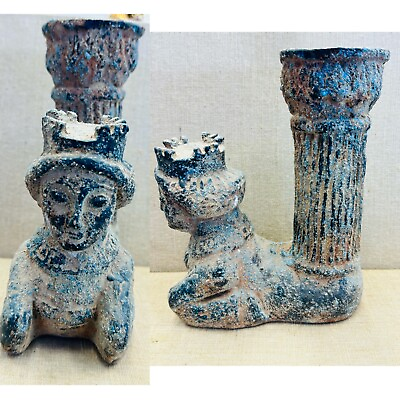 #ad Sassanian ancient rare ceramic pottery royal drink wine Rhyton $580.00