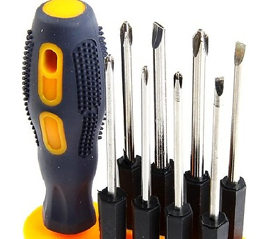 #ad New 8 PCS Precision Phillips and Straight Screwdriver Family Repair Tool Set $9.99