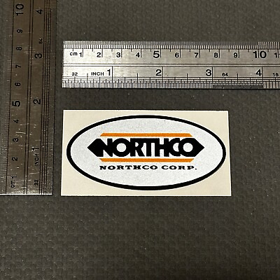 #ad Nice Northco Corp Sticker Black Lettering Oval 3 in wide x 1.5 in high Mining $9.49