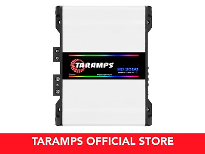 #ad Taramps HD 3000 1 Ohm RGB Edition Amplifier 3000 Watts RMS 1 Channel $209.00