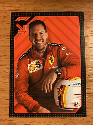 #ad 2020 Topps F1 Sebastian Vettel Formula 1 Ferrari 1st Edition Sticker Card #29 $39.99