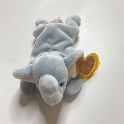 #ad Beanie Babies Peanut The Elephant No Imperfections. With Tag. Preowned $1.80