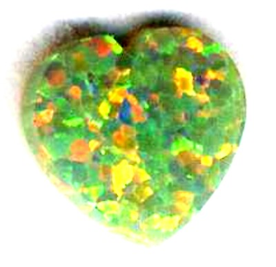 #ad Opal Cabochon 6 x 6 mm hearth shaped very good color NO 11 AU $10.90