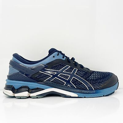 #ad Asics Mens Gel Kayano 26 1011A541 Blue Running Shoes Sneakers Size 10 $47.24