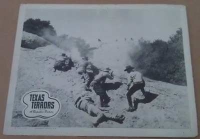 #ad TEXAS TERRORS MOVIE POSTER LOBBY CARD R1950 ORIGINAL 11x14 DON BARRY $19.00