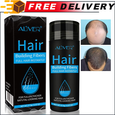 #ad Aliver Hair Building Fibers Black Hair Loss Concealer Spray Pump not Included $23.77