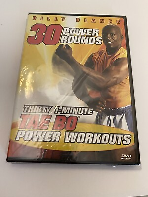30 Power Rounds: 30 1 Minute Tae Bo Power Workouts Billy Blanks DVD $7.99