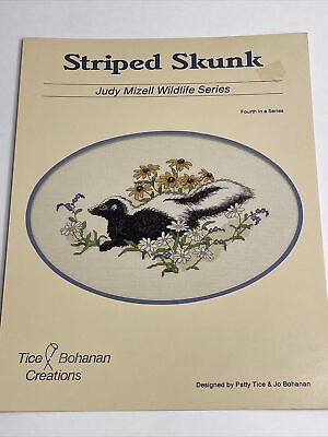 #ad Tice Bohanan Creations Striped Skunk 4th In A Series Cross Stitch Pattern $7.00