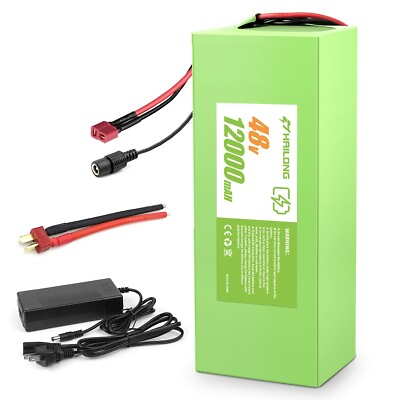 48V 12Ah ebike battery Lithium for 48V≤1000W Electric Bicycle Motor Fast Charger $179.55