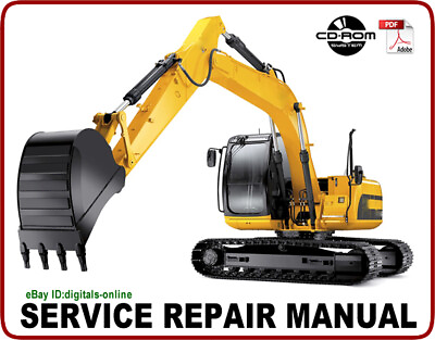 #ad JCB JS160 JS180 JS190 Tier 3 Auto Tracked Excavator Service Repair Manual $39.98