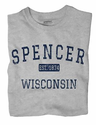 #ad Spencer Wisconsin WI T Shirt EST $18.99